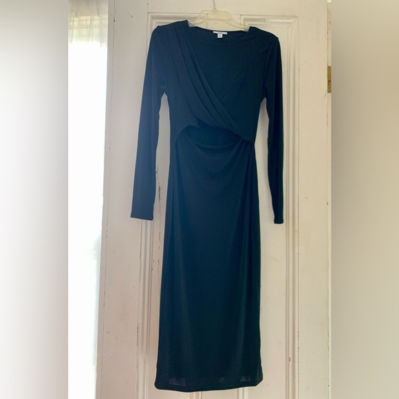 BAR III Twist-Front Cutout Long-Sleeve Dress - Picture 5 of 7